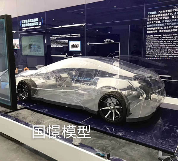 白河县透明车模型